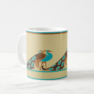 Art Nouveau Peacocks Café Mug