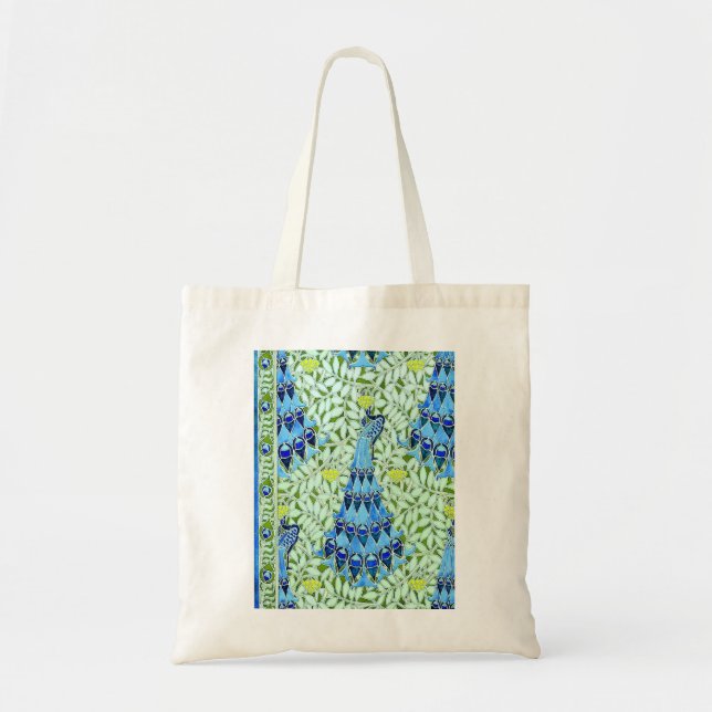 Art Nouveau Peacocks Tote Bag (Front)