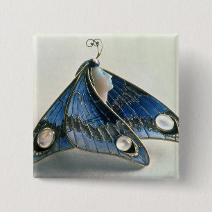 Art Nouveau pendant in the form a butterfly, c.190 2 Inch Square Button