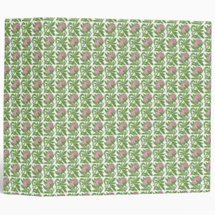 Art Nouveau pink water lilies wallpaper Binder