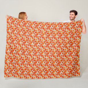 Art Nouveau Poppies Fleece Blanket