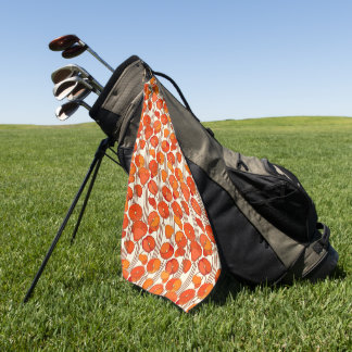 Art Nouveau Poppies Golf Towel