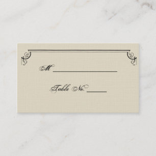 Art Nouveau Posh Wedding Place Cards