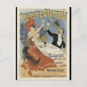 Art Nouveau Postcard - Taverne