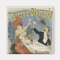 Art Nouveau Poster Magnets - Restaurant
