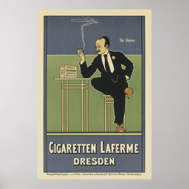 Art Nouveau Posters - Cig (Front)