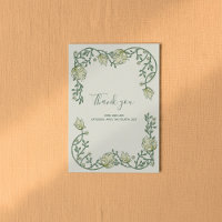 Art Nouveau pretty frame thank you