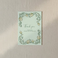 Art Nouveau pretty frame thank you