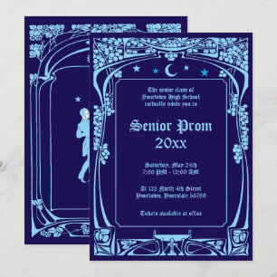 Art Nouveau Prom Invitation