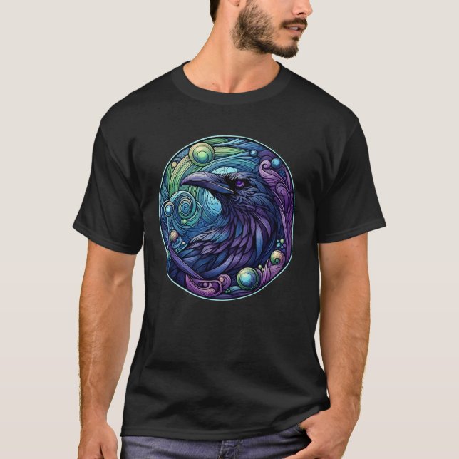 Art Nouveau Raven 2 T-Shirt (Front)
