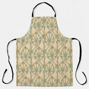 Art Nouveau, Retro Wallpaper Design. Apron