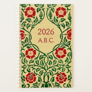 Art Nouveau Rose Date Planner 2026 (Monogram)