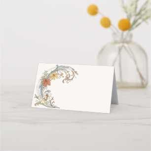 Art Nouveau Save the Date Place Card