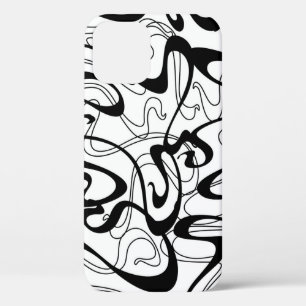 Art Nouveau seamless pattern. Curl texture in vint iPhone 12 Case