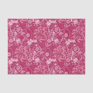 Art Nouveau Seaweed Floral, Fuchsia Pink Tissue Paper