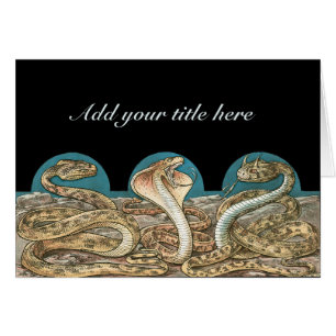 Art Nouveau Snake Trio