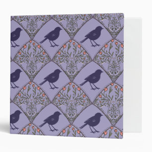Art Nouveau Songbird Garden in Purple Binder