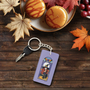 Art Nouveau Sorcière d'Automne Citrouilles Lune Vi