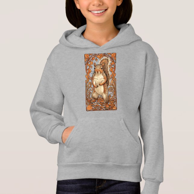 Art Nouveau Squirrel - funny squirrel lover (Front)