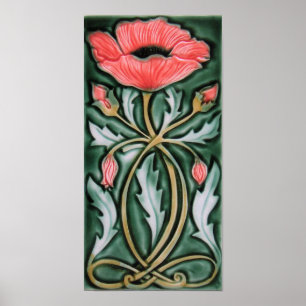 Art Nouveau Stained Glass Poster