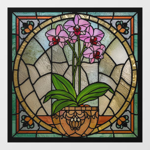 Art Nouveau Stained Glass Window Cling