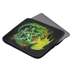 Art Nouveau Star/Pentacle Dragon Laptop Sleeve