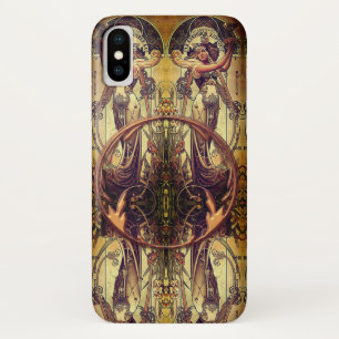 Art nouveau stoic bronze woman iphone x Case-Mate iPhone case