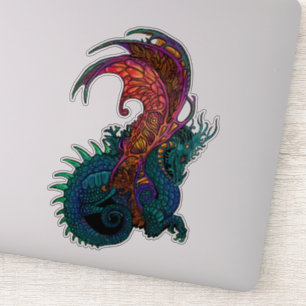Art Nouveau Style Dragon in Colour