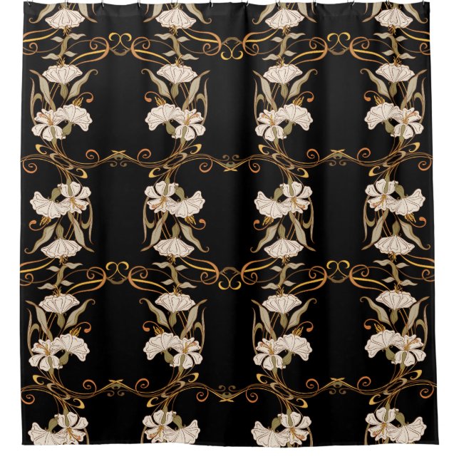 Art Nouveau Style: Gold-Black Vintage. (Front)