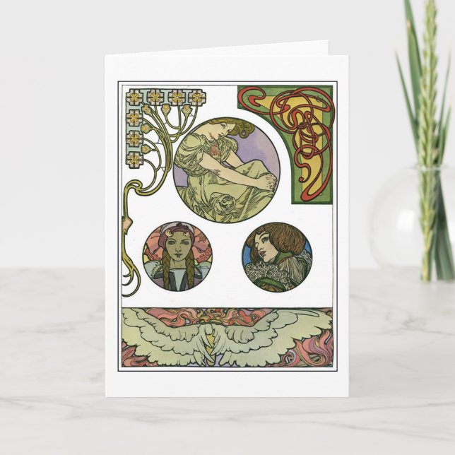 Art Nouveau Style, Mucha Card (Front)