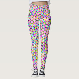 Art Nouveau Styles Geometrical Pattern  Leggings