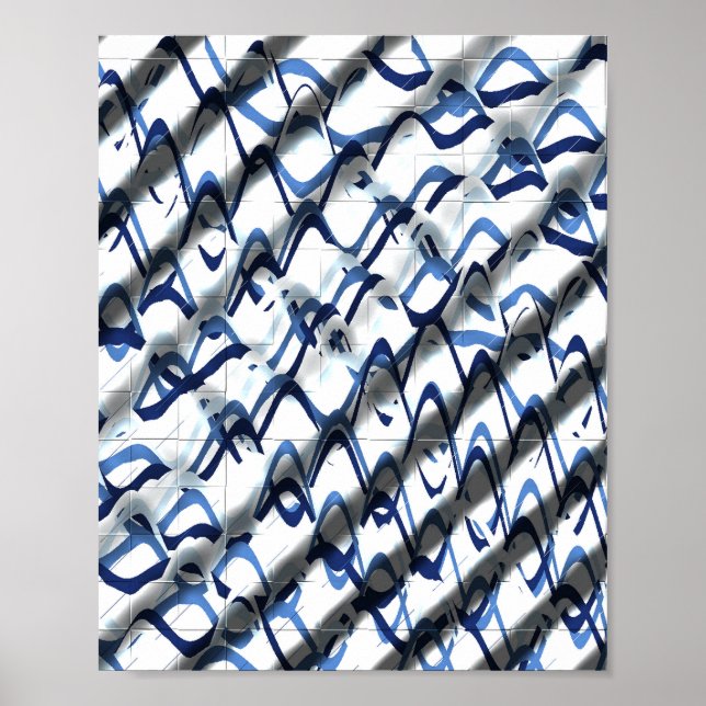 Art Nouveau Styles Opart Pattern  Poster (Front)