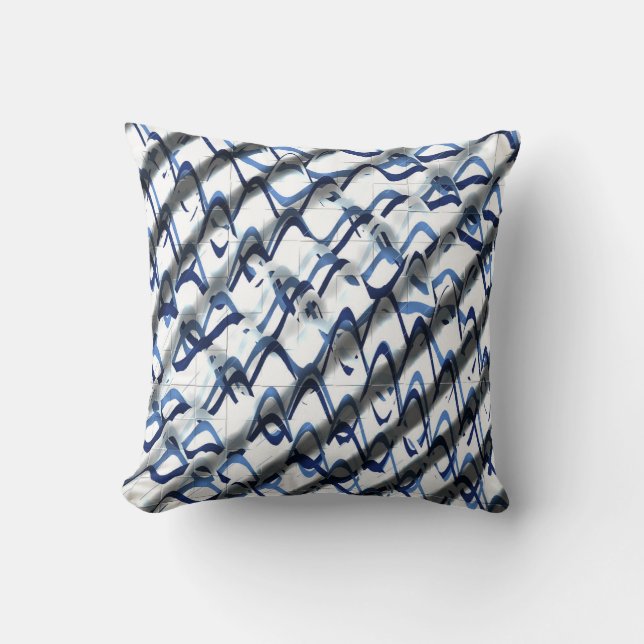 Art Nouveau Styles Opart Pattern  Throw Pillow (Front)