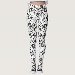 Art Nouveau: Stylized Vintage Elements Leggings