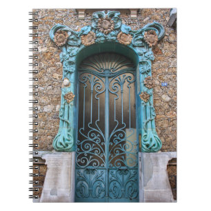 Art Nouveau Sunflower Door No14. - Notebook