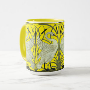 Art Nouveau Swans Frieze Pattern by Walter Crane Mug