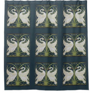 Art Nouveau Swans Pattern: Walter Crane Swan Print