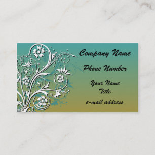 Art Nouveau swirl Business Card