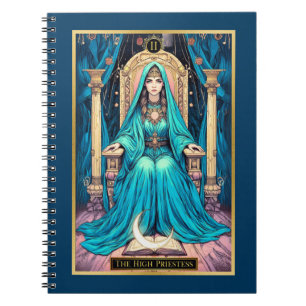 Art Nouveau Tarot, the High Priestess Notebook