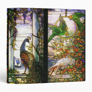 Art Nouveau Tiffany Stained Glass Nature Binder