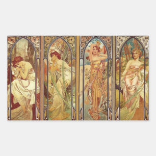 Art Nouveau Times of Day Sticker