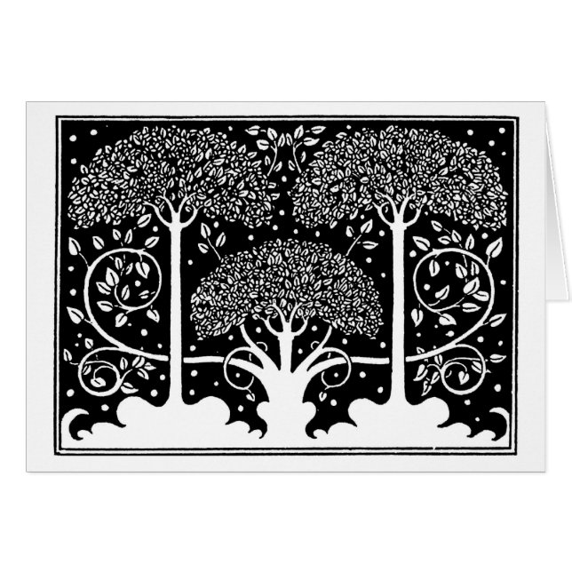 Art Nouveau Tree Beardsley Pattern (Front Horizontal)
