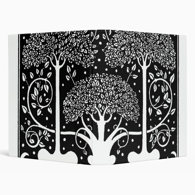 Art Nouveau Tree Beardsley Pattern Binder (Background)