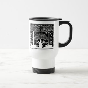 Art Nouveau Tree Beardsley Pattern Travel Mug