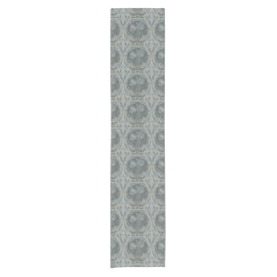 Art Nouveau Tulips Shades Of Grey Table Runner