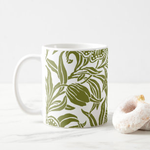 Art Nouveau Vintage Botanical Floral Pattern Coffee Mug