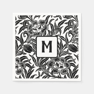 Art Nouveau Vintage Botanical Floral Pattern Napkin