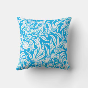 Art Nouveau Vintage Botanical Floral Pattern Throw Pillow