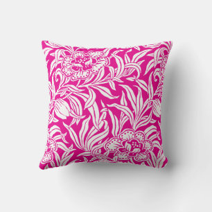 Art Nouveau Vintage Botanical Floral Pattern Throw Pillow