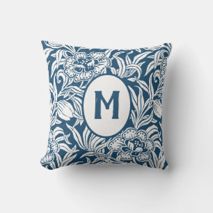Art Nouveau Vintage Botanical Floral Pattern Throw Pillow